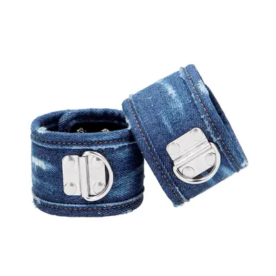 Белезници за крака с деним каишки