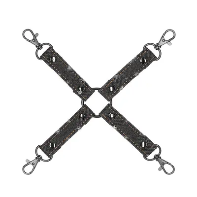 Hogtie за белезници в стил деним