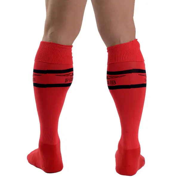 Мъжки високи чорапи, червени