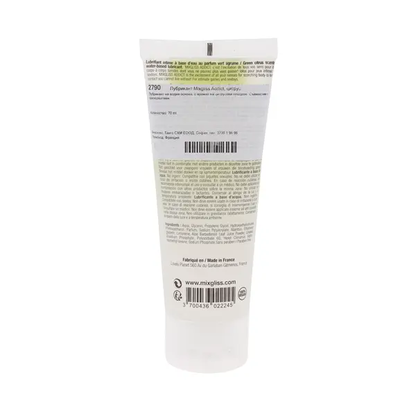 Лубрикант Mixgliss Addict, цитрус