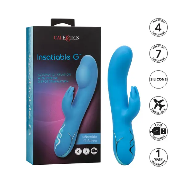 Вибратор заек Calexotics Insatiable G, Г-точка, Надуваем Sex Shop Sexwell-5