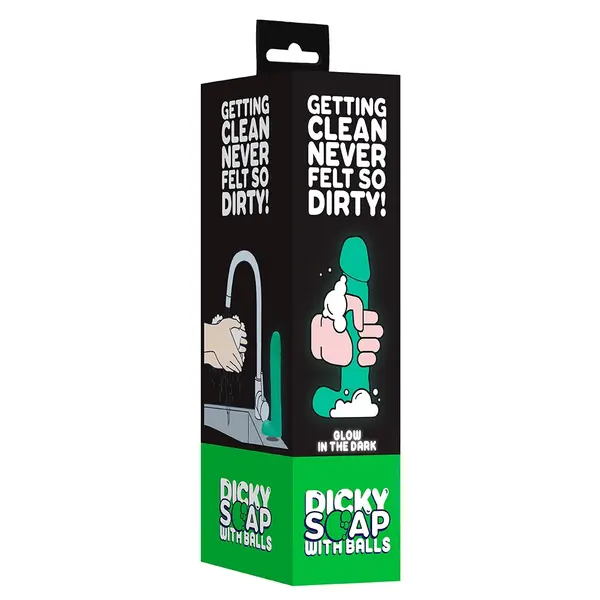 Сапун с формата на дилдо, фосфоресциращ