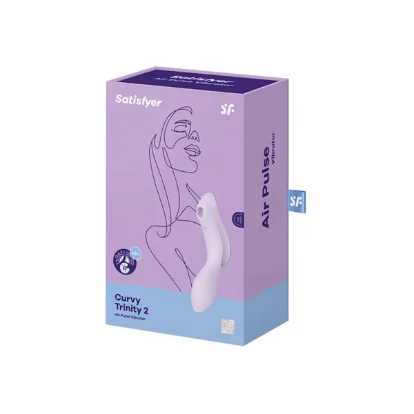 Вибратор със стимулатор Curvy Trinity 2