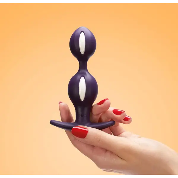 Анален разширител B BALLS, лилаво/бяло