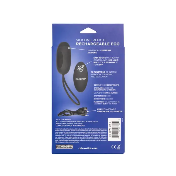 Виброяйце с дистанционно, презаредимо от сексшоп Sexwell