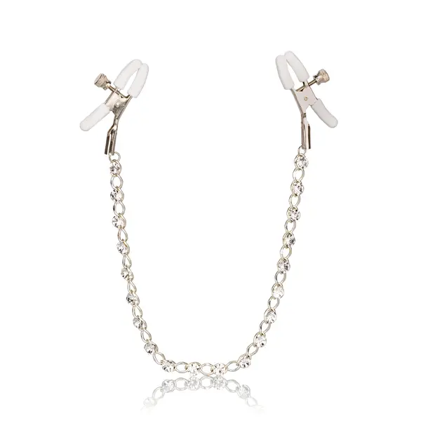 Щипки за зърна с кристална верижкаЩипки за зърна с кристална верижка