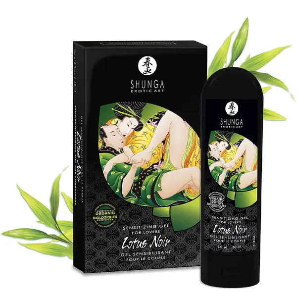 Унисекс възбуждащ гел Lotus Noir Shunga, предлаган от сексшоп sexwell