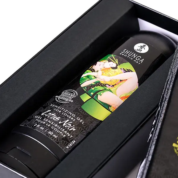 Унисекс възбуждащ гел Lotus Noir Shunga, предлаган от сексшоп sexwell