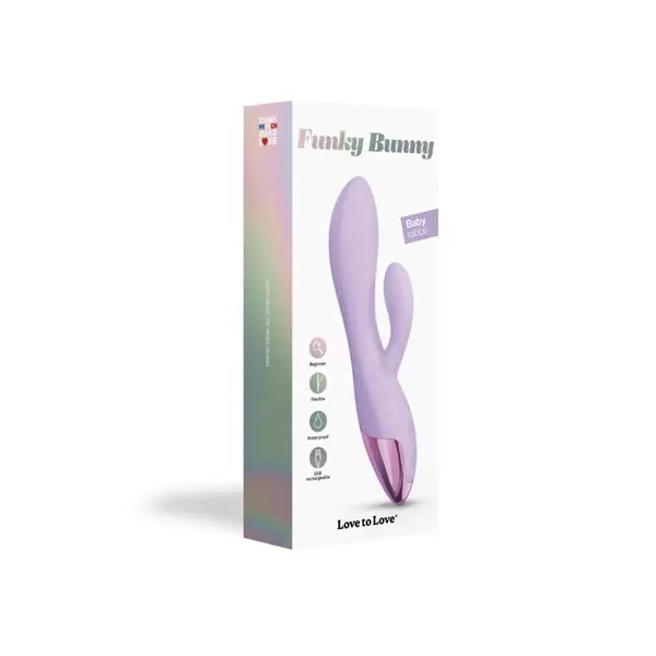 Вибратор заек Love to Love Funky Bunny, 10 см, Лилав, Sex Shop Sexwell-2