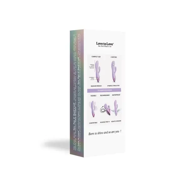 Вибратор заек Love to Love Funky Bunny, 10 см, Лилав, Sex Shop Sexwell-3