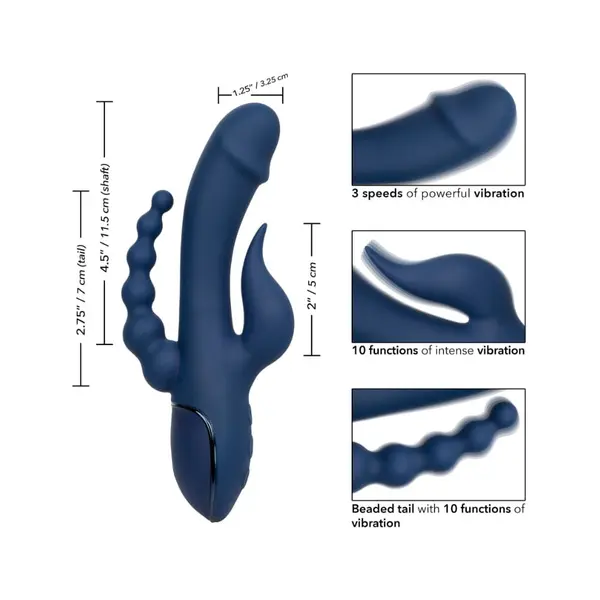 Вибратор Triple Orgasm тройна стимулация