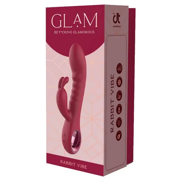 Вибратор с клиторстимулатор зайче GLAM