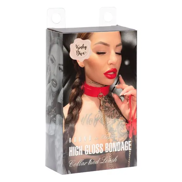 Нашийник с повод KINKY DIVA