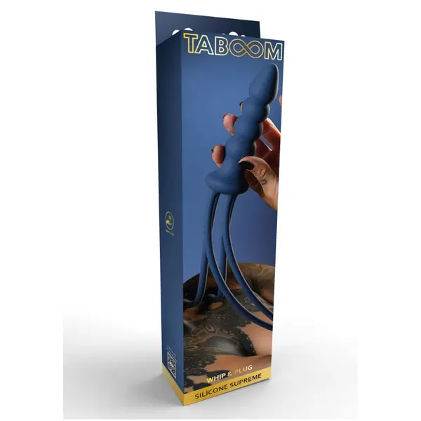 Камшик с дилдо TABOOM синя