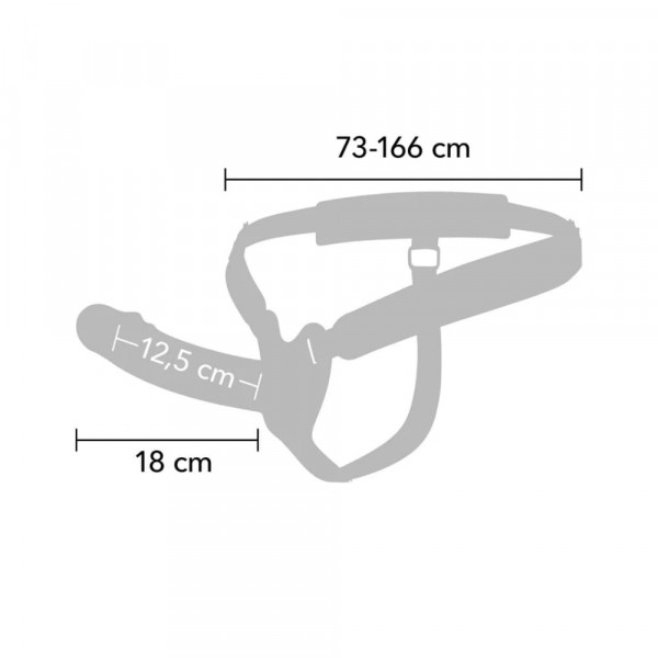 Пенис колан за мъже Inferno 18 см-5