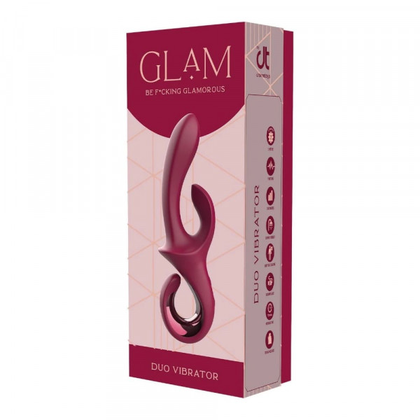 Вибратор GLAM, с клиторстимулатор-1