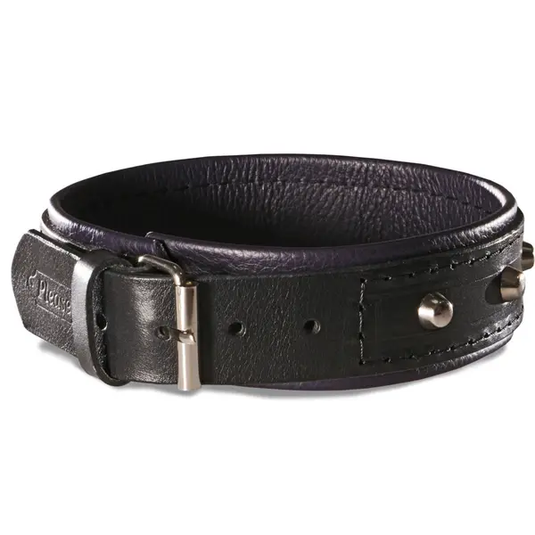 Нашийник с шипове, от ест. кожа, дамски