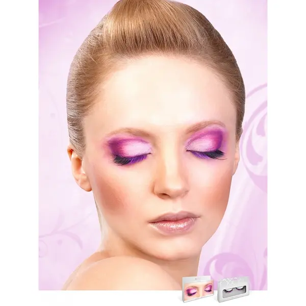 Дръзки мигли в лилаво и черно