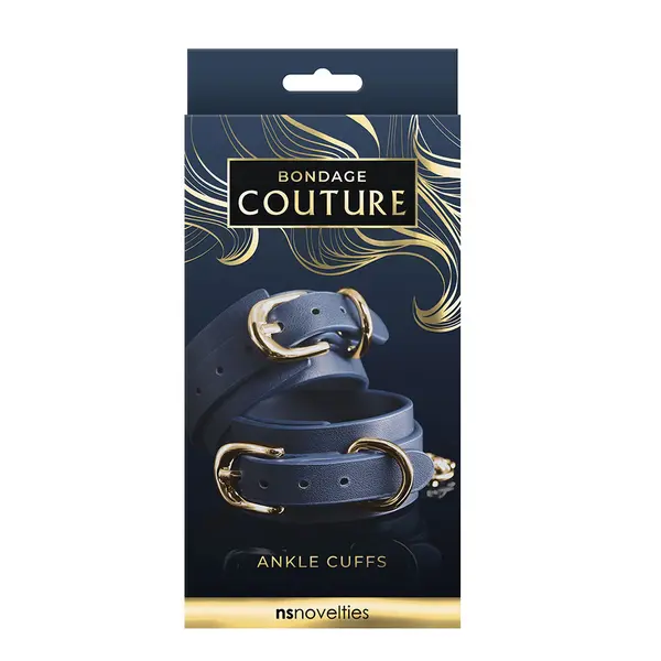 Белезници за крака за BDSM Couture, син