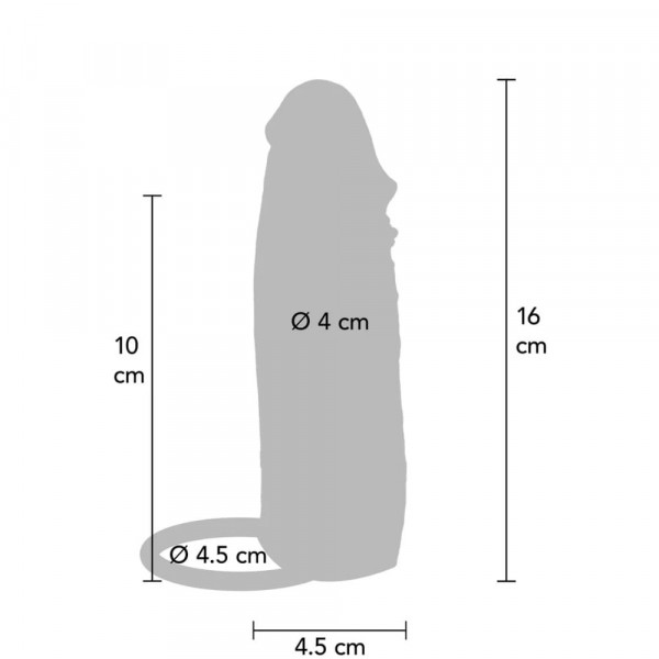 Пенис уголемител с движеща се кожа 16 см