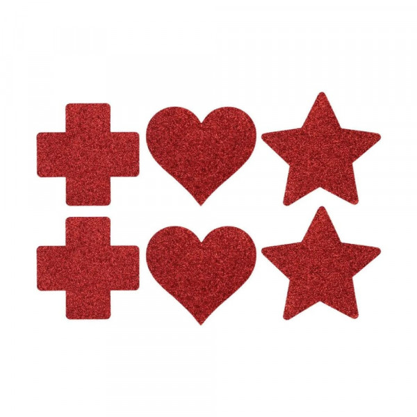 Комплект пастиси - Сърце, Звезда, Кръст