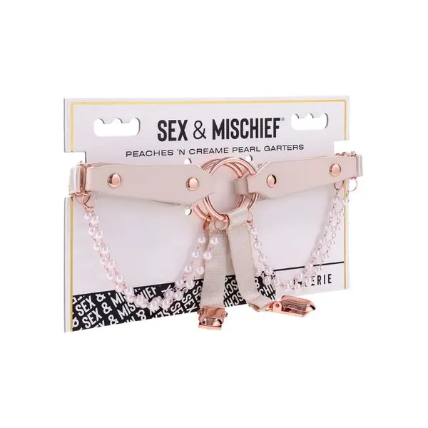 Жартиери с перли Peaches ‘n Creame
