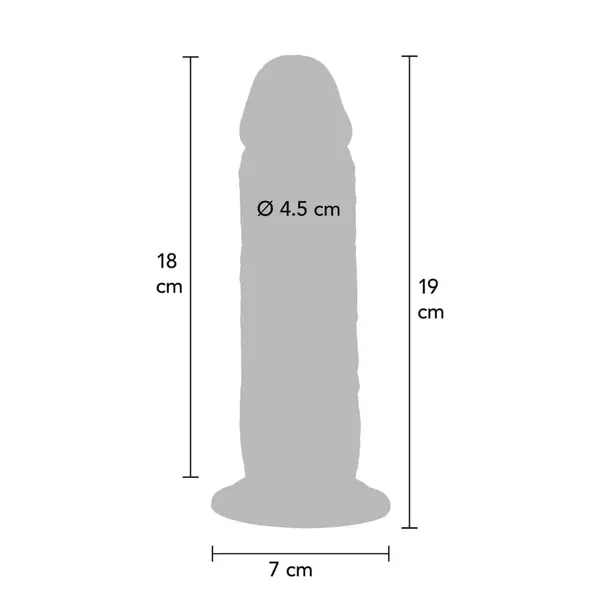 Дилдо с движеща се кожа Get Real 19 см