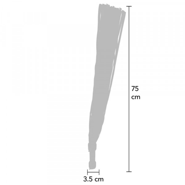 Бич от естествена кожа 75 см