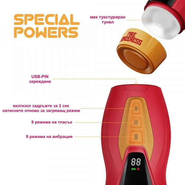 Мастурбатор Solara, Огнената магьосница