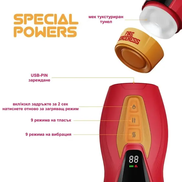 Мастурбатор Solara, Огнената магьосница
