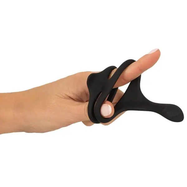 Пенис ринг за пенис и тестиси с перинеум стимулатор, Erecto, Cock & Ball Ring, 7 см