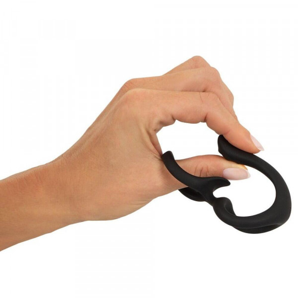 Пенис ринг за пенис и тестиси с перинеум стимулатор, Erecto, Cock & Ball Ring, 7 см