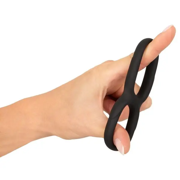 Двоен пенис ринг за пенис и тестиси, Erecto, Double Cock Ring, 2,6 – 3,1 см