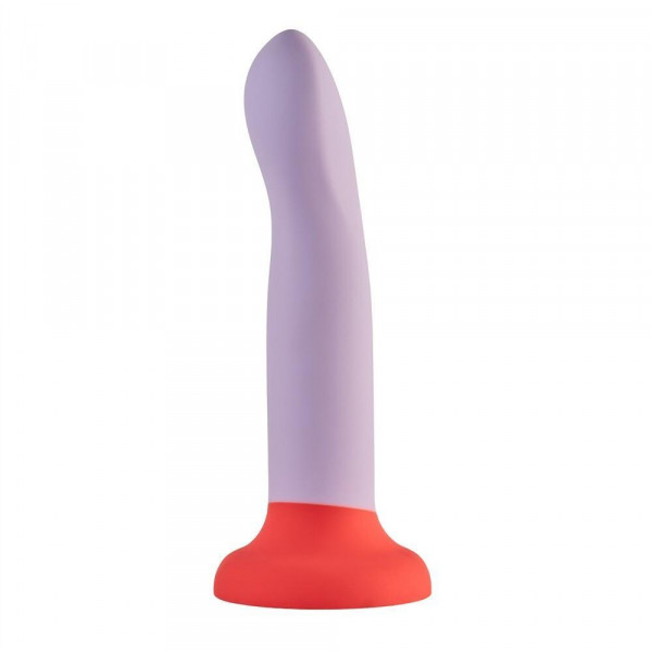 Силиконово дилдо Dreamtoys, Love Signal 2-Toned Love Stick Large, Лилаво, 20,5 см