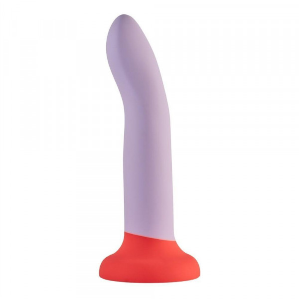 Силиконово дилдо Dreamtoys, Love Signal 2-Toned Love Stick Large, Лилаво, 20,5 см