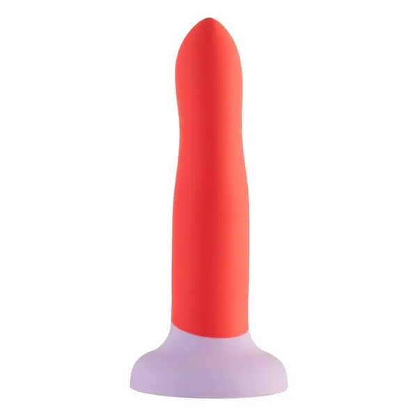 Силиконово дилдо Dreamtoys, Love Signal 2-Toned Love Stick Medium, Червено – 17 см