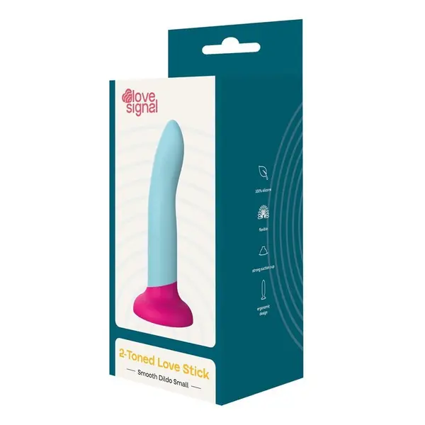 Силиконово дилдо, Dreamtoys, Love Signal 2-Toned Love Stick Small, Син