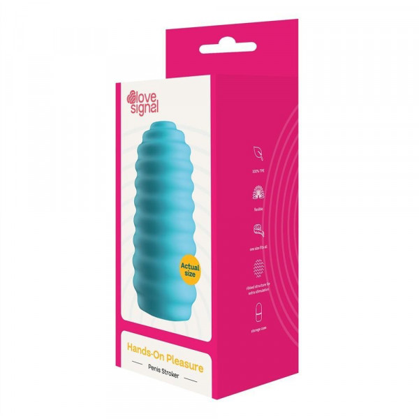 Ръчен мастурбатор за пенис, Dreamtoys, Love Signal Hands-On Pleasure, Син