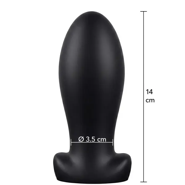 Анален разширител Hidden Desire, Heavy Anal Stretcher Plug M Extreme, Черен – 14 см