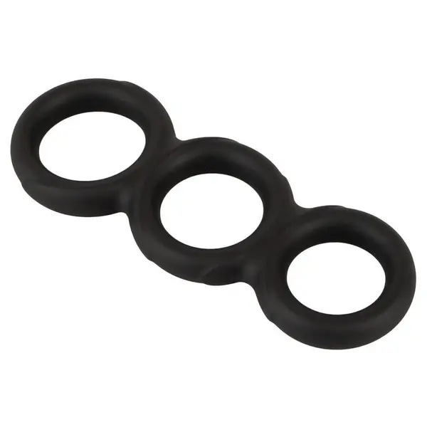 Троен пенис ринг за пенис и тестиси, Erecto, Triple Cock Ring, 2,6 – 3,1 см
