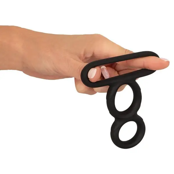 Троен пенис ринг за пенис и тестиси, Erecto, Triple Cock Ring, 2,6 – 3,1 см