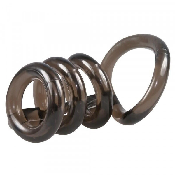 Пенис маншон с 4 ринга Bad Kitty-3