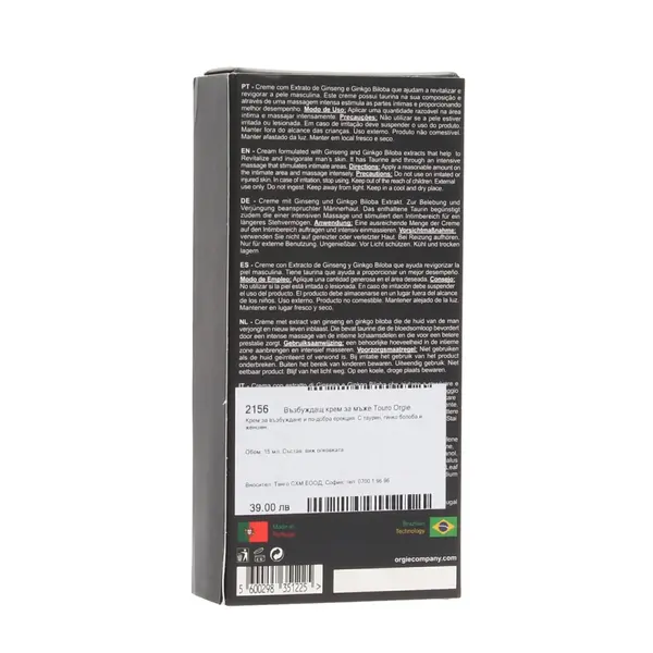 Възбуждащ крем за мъже Touro Orgie Erection Stimulating Cream