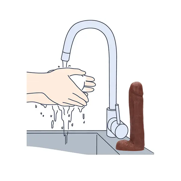 Сапун във формата на дилдо, шоколад