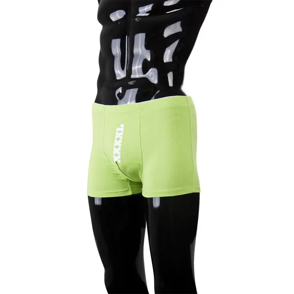 Мъжки боксери с надпис XXXXL, зелени