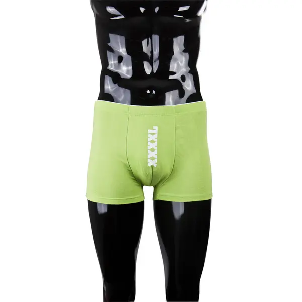 Мъжки боксери с надпис XXXXL, зелени