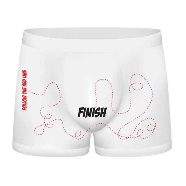 Мъжки боксери Finish, бели