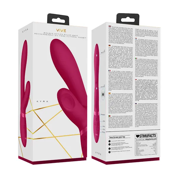 Вибратор с Клиторстимулатор Vive Kyra, Пулсиращ, Розов Sex Shop Sexwell - 4