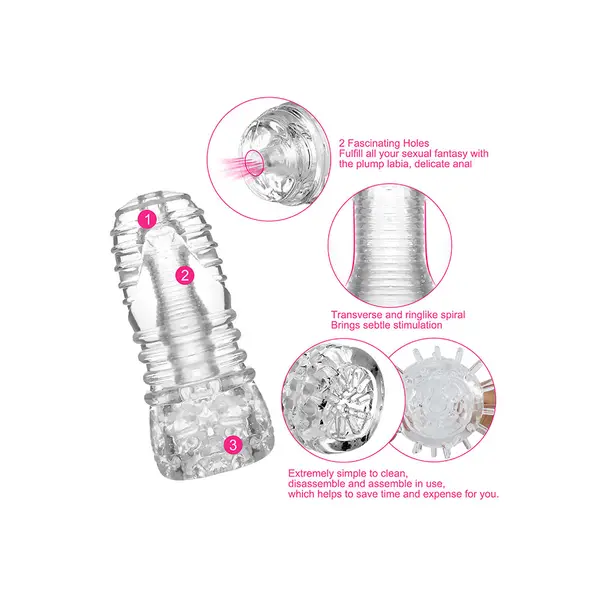 Мастурбатор, полупрозрачен No. 68