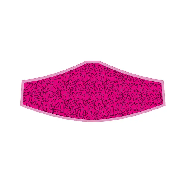 Маска за лице с щампа на пенисчета